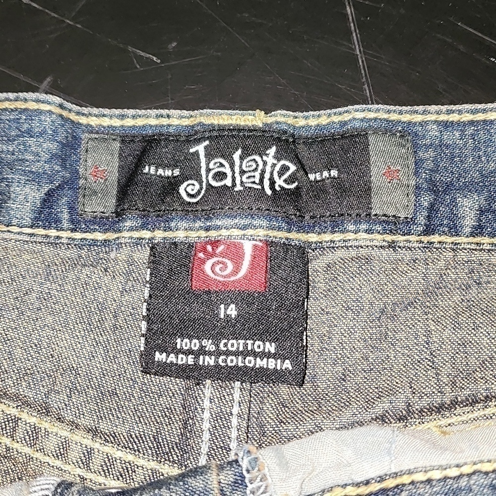 Vintage Jalate jeans shorts w/whiskers Sz 14 - Picture 4 of 4